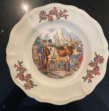 Sarreguemines Ma Normandie Decorative Plate-Made in France. 25cm Diameter