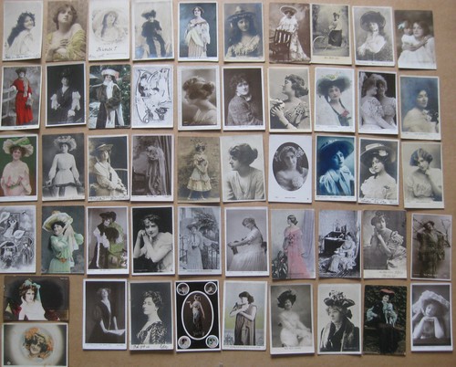 Edwardian actresses job lot - edwardian,