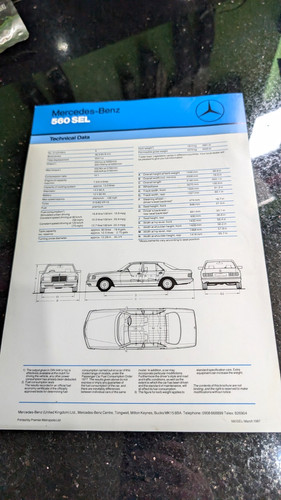 Mercedes benz 560sel - benz, spec