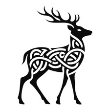 Celtic Knot Deer Vinyl Decal