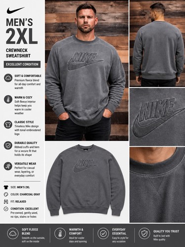Nike crewneck sweatshirt - crewneck, men's