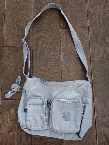 Kipling light grey crossbody - kipling,