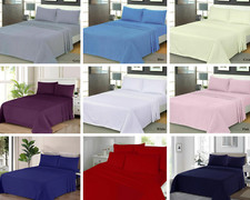 Thermal Flannelette 100% Brushed Cotton Fitted Or Sheet Set Or Flat Bed Sheets