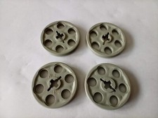 4 Lego Technic 4185 Old Light Grey Wedge Belt Pulley Wheel