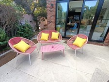 Habitat String Outdoor Furniture with X4 Cushions Garden Patio