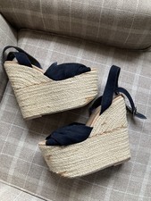 Top shop High Black Rope We’ve Strap Sand led Size 40 Uk 7