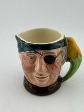 Sandland Lancaster Character Jug Pirate with Parrot Handpainted 7 cm