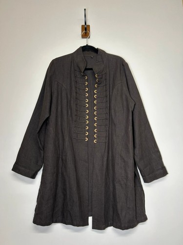 100 hemp boho longline jacket - longline,