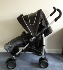 Chicco Multiway Navy Blue Stroller + accessories (preowned)