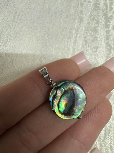 Natural abalone shell sterling - abalone,