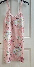 TED BAKER Pink Floral Blossom Nightdress Nightie Chemise Slip Size 8