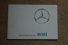 Mercedes 190/190D sales brochure with data sheets p1004/2e 762 - very good order
