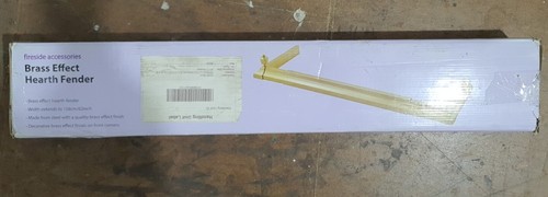 Brass effect hearth fender - hearth,