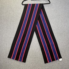 Luke Eyres pure new wool black red blue vintage school university scarf college