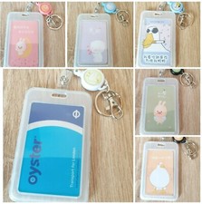 Gift Students ID Bus pass photo case holder keyring keychain