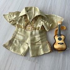 Rare - Vintage Bear Factory Elvis Outfit And Cape -BABW Guitar - Collectors Item