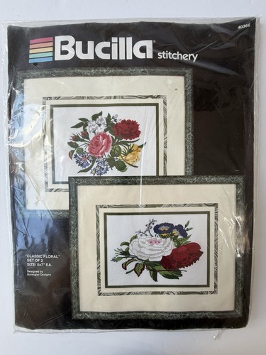 Vintage floral embroidery kit - vintage,