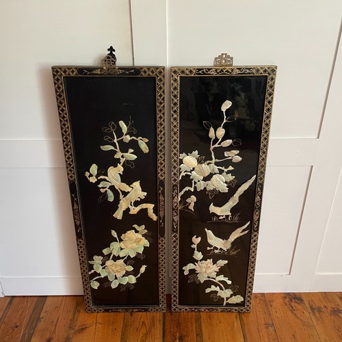 Chinese lacquer wall panels - chinese,