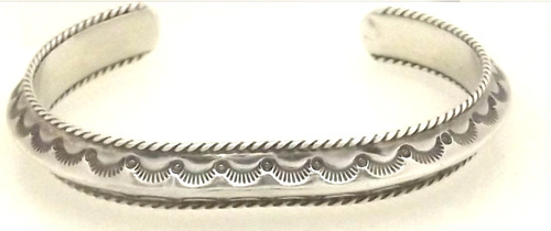 Tsasie signed cuff - m.c.,