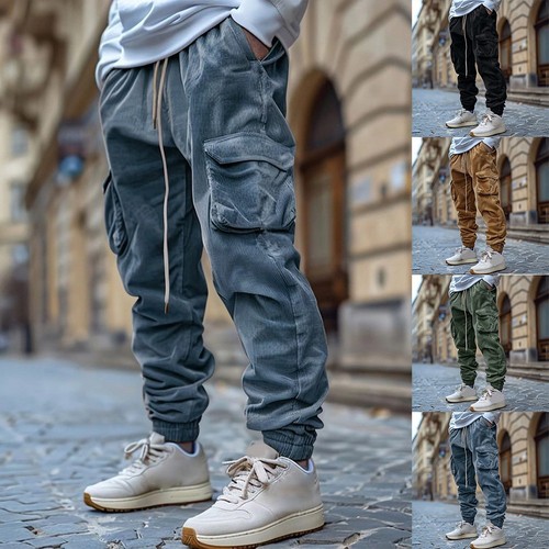 Men corduroy cargo pants - men's,
