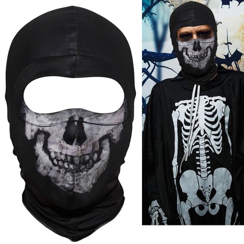Fabric ghost face mask - face,