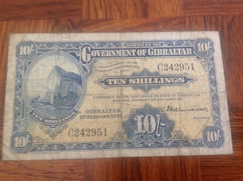 Shillings gibraltar - 10,