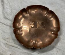 Vintage JS&S Sankey Copper pin dish Union Jack British Flag Ash Tray J.S.&S Old