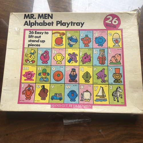 Vintage men alphabet play - men,