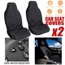 2Pcs Front Seat Covers Universal Car Van Waterproof Anti-dust Protector Clean UK
