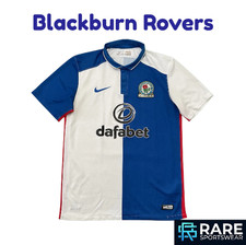 BLACKBURN ROVERS 2015 HOME FOOTBALL SHIRT MEDIUM ADULT (V GOOD) NIKE 686346-463
