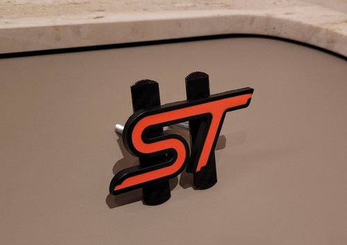Black gloss orange st grill - black, &