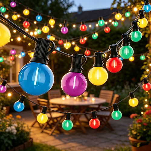 Coloured garden string - string, festoon