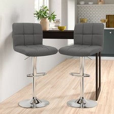 Set of Two Neo Dark Grey Faux