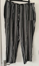 Matalan black stripe tapered