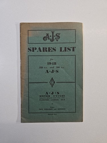 1948 spares list for 350 - for, cc