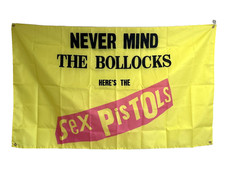 SEX PISTOLS NEVER MIND THE B*LL*CKS FLAG 5X3FT FREE UK 48HR POST