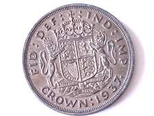 King George V1 Silver Crown