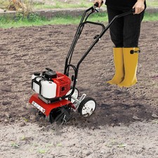 Petrol Cultivator Rotavator Tiller Garden Allotment Soil Vegetable Patch 52cc ﻿