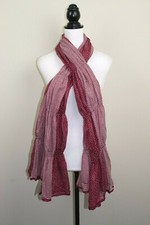 Red Polka Dot Scarf 100%