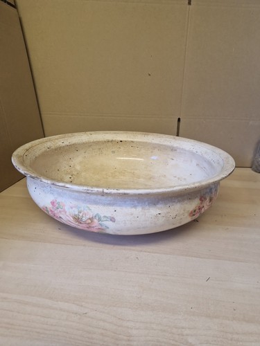 Antique ceramic floral wash