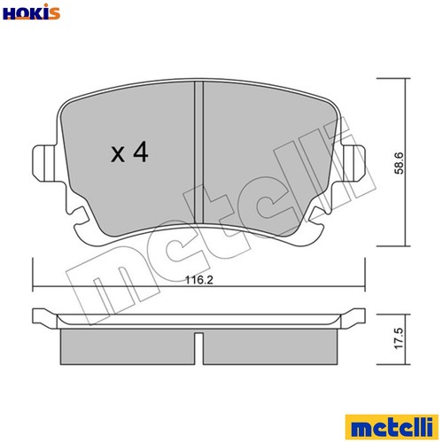 Brake pad set disc - pad,