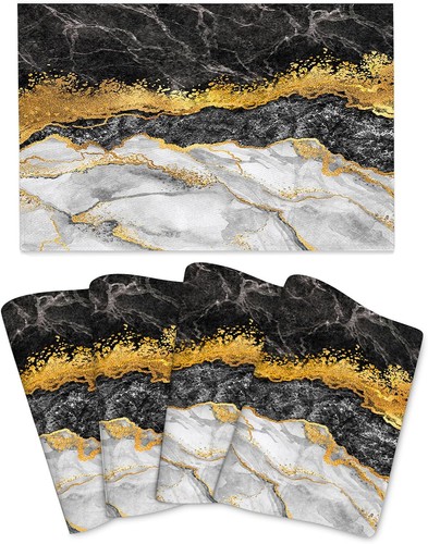 Marble placemats set - placemats, 4