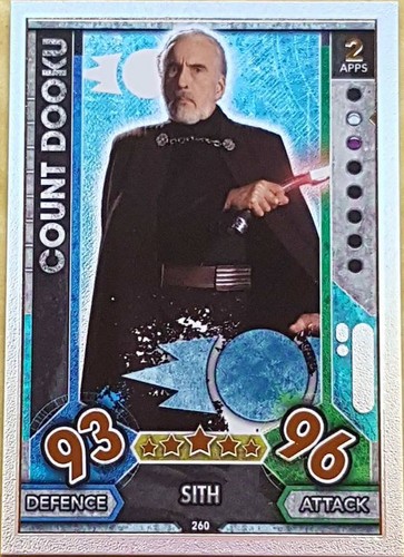 260 count dooku topps star - 260,