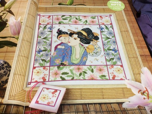 A27 geisha cross stitch - geisha,