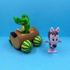 Rare CBeebies Raa Raa The Noisy Lion Tomy Cubby Car Crocky Zebby Toy Figures