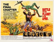 BATTLE FOR THE PLANET OF THE APES 1973 UK quad poster print 30x40"   FREE P&P