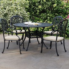 Garden Cast Aluminium 4 Seater Outdoor Dining Set - grade B return RRP £799.99