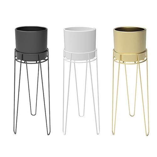 Metal planter pot with - metal,