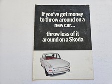 SKODA 1000 1100 MB SALES BROCHURE 1968 1969