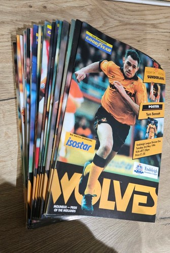Wolves football programmes - wolves,